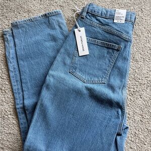 Denim Forum Rowan Curve-Fit Jeans in Classic Blue